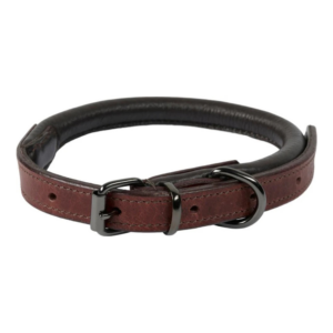 CATAGO Læder Hundehalsbånd Brun