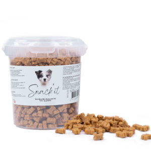 Snack'it Semi-Moist Mini Bones m. Ost 500g hundegodbidder til hunde