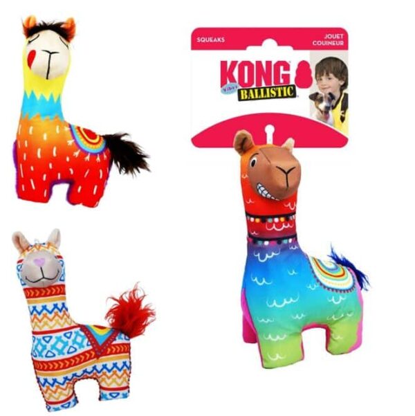 KONG Ballistic Vibez Llamas. Bamse til hunde lavet i holdbart materiale.