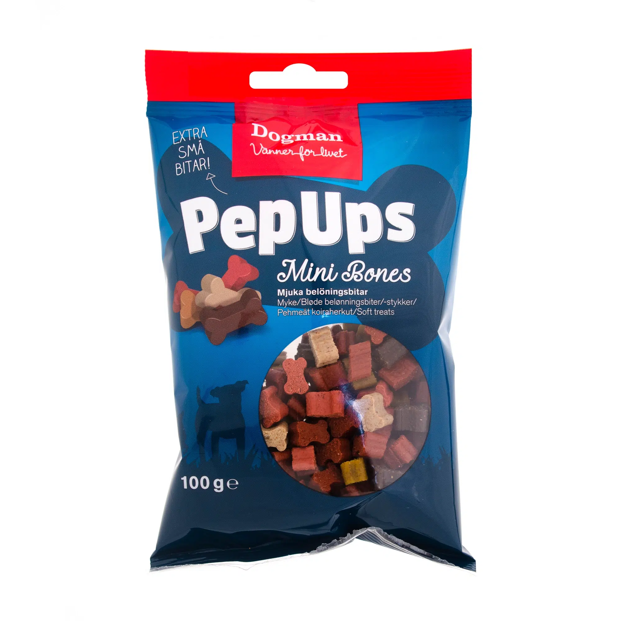 Dogman Pep Ups Mini Bones 100g