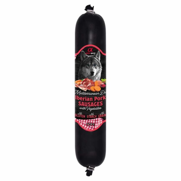 AlphaSpirit Mediterranean Iberian Pork Sausage with Vegs 150 g