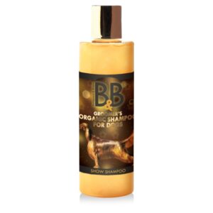 B&B økologisk show shampoo til hunde. Med til at give pelsen en blød