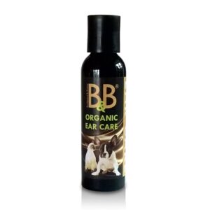 B&B Økologisk Ørepleje Kan anvendes til pleje af raske ører for at holde dem rene for voks og snavs. Ørepleje til hunde. Hundepleje