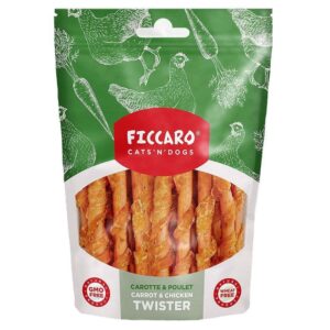 Ficcaro Carrot & Chicken Twister lækre godbidder