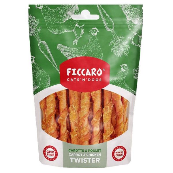 Ficcaro Carrot & Chicken Twister lækre godbidder