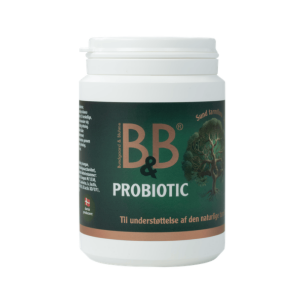 B&B Probiotic som er et bredspektret probiotica kosttilskud til hunde