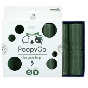 PoopyGo Eco friendly 8 ruller x 15 poser - Lavendel