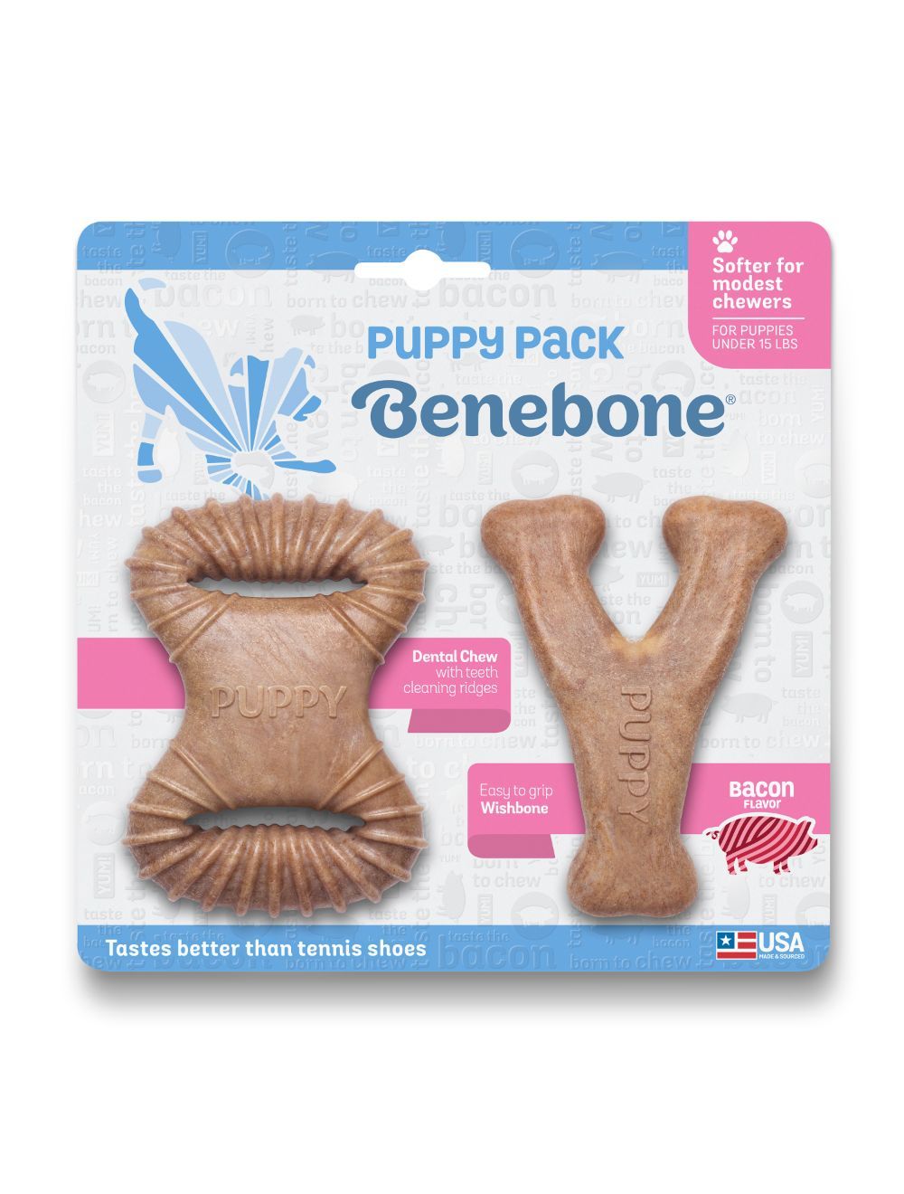 Benebone Puppy 2-Pack Dental Chew/Wishbone