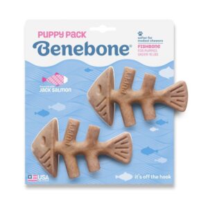 Benebone Puppy 2-Pack Fishbone Mini