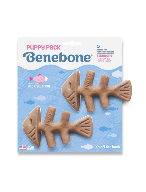 Benebone Puppy 2-Pack Fishbone Mini