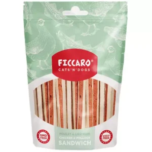 Ficcaro Chicken & Pollock Sandwich lækre hunde godbidder