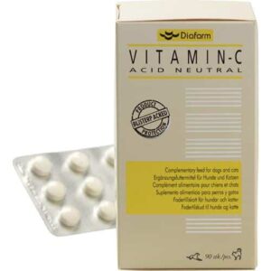 Diafarm C-Vitamin Tabletter er et effektivt kosttilskud til hunde og katte