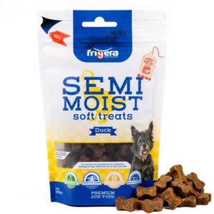 Frigera Semi-Moist Soft High And er en godbid til hunde lavet på 85% kød. Ekstra fulde af smag.