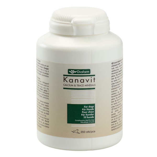 Diafarm Kanavit calcium & spormineraler - 350stk.