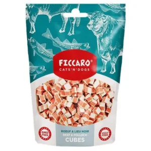 Ficcaro Beef & Pollock Cubes 100g