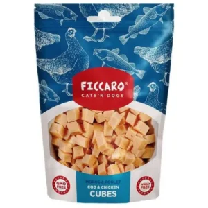 Ficcaro Pollock & Chicken Cubes 100g