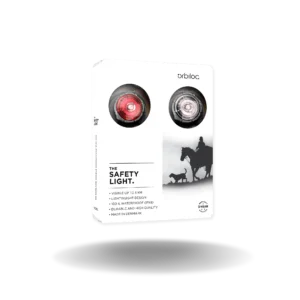 Orbiloc Twin Pack Hest – LED sikkerhedslys til hest og rytter, vandtæt og synlig op til 5 km