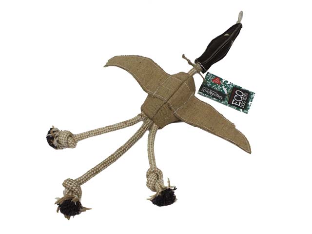 Desmond the Duck Bæredygtigt hundelegetøj fra Green & Wilds