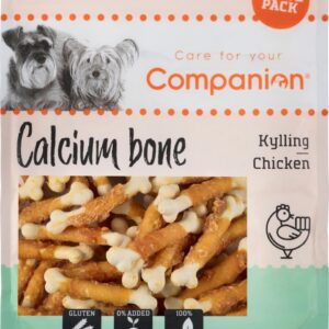 Companion calciumben med kylling – naturlige, gluten- og sukkerfri tyggesnacks til hunde (500 g)