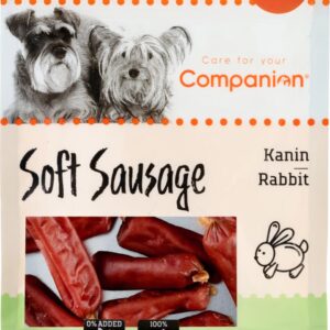 Companion Soft Sausage Kanin – bløde hundesnacks (550 g)