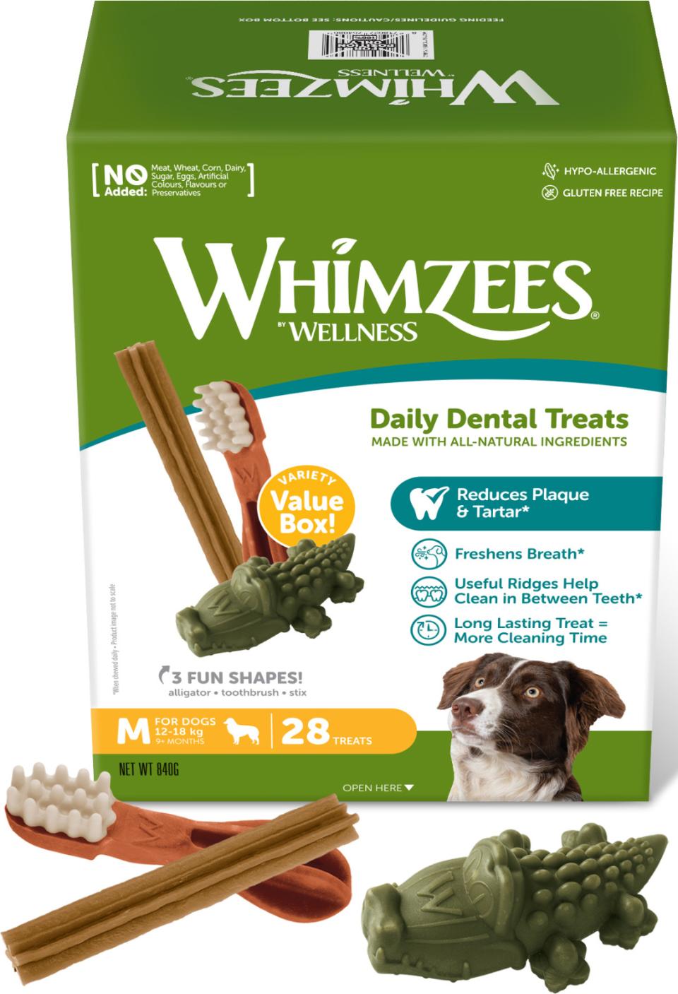 Whimzees Variety Dentalgodbidder til hunde (840 g)