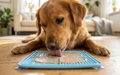 Slikkemåtte eller slow feeder? Vælg den rette løsning til din hund