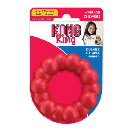 KONG Classic Ring bygget til at modstå lange tyggesessioner, så din hund kan få tilfredsstillet sit naturlige tyggebehov.