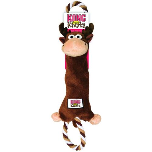 KONG tugger Knots Moose er et sejt, interaktivt træk og ryst legetøj, som hunde elsker.