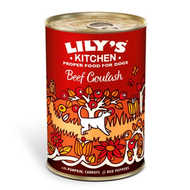 Lily's Kitchen vådfoder til hunden med frisklavet oksekød. 400 gram luksus premium vådfoder til din hund.