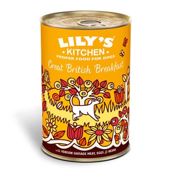 Lily's Kitchen vådfoder til hunden med frisklavet vildtpølse og skinke. 400 gram luksus premium vådfoder til din hund.