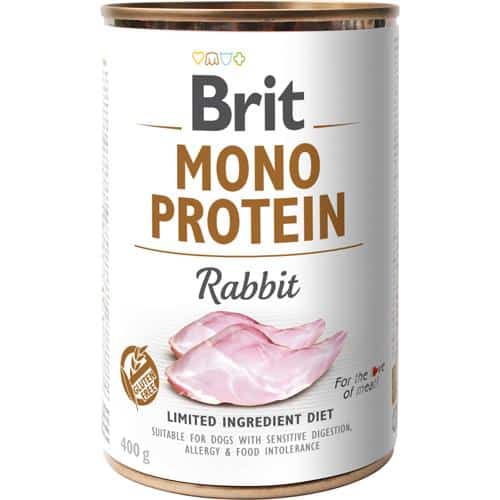 Brit Mono Protein Rabbit vådfoder til hunde