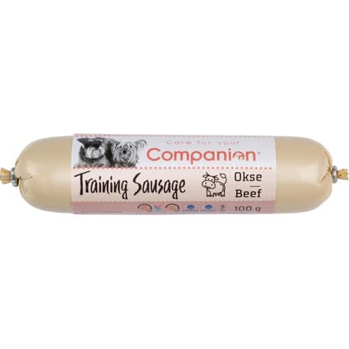 Companion Training Sausage - Okse Companion Training Sausage i oksevarianten er en velsmagende og blød træningssnack til hunde.
