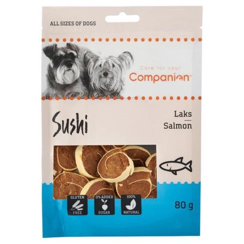 Companion salmon sushi