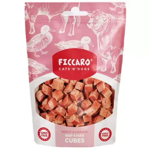 Ficcaro Beef & Duck Cubes lækre hunde godbidder