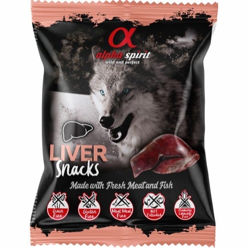 Alpha Spirit Lever Snack er en lækker hundesnack, der er lavet af høj kvalitet lever og andre naturlige ingredienser. Denne snack er velegnet som belønning eller som ekstra lækre godbidder til din hund. Hunde godbidder og Hunde snack